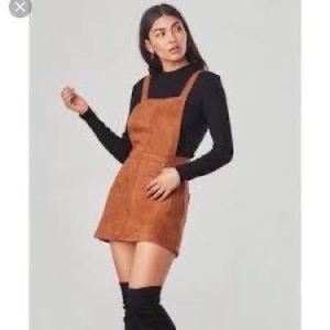 BB Dakota Jamie Jumper Overall Suede Skirt Size M